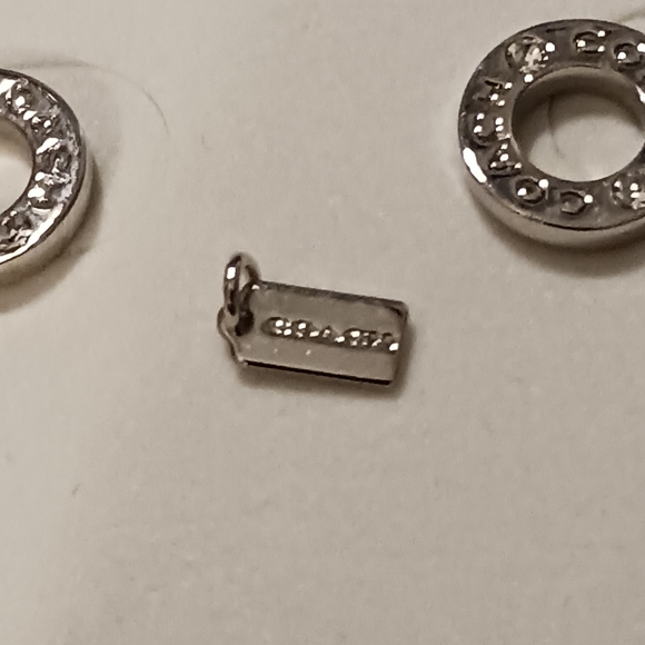 NWT! COACH EARRINGS AND MINI CHARM/PENDANT - Picture 4 of 13